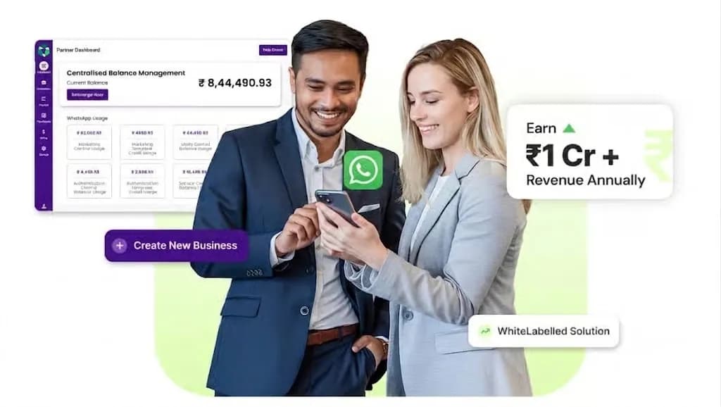 Dashboard showing WhatsApp data synced to a custom CRM